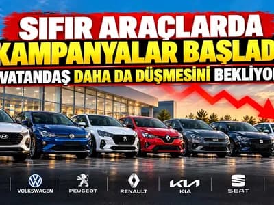 SIFIR ARAÇLARDA SATIŞLAR GERİLEDİ! FİYATLARIN DAHA DA DÜŞMESİ BEKLENİYOR