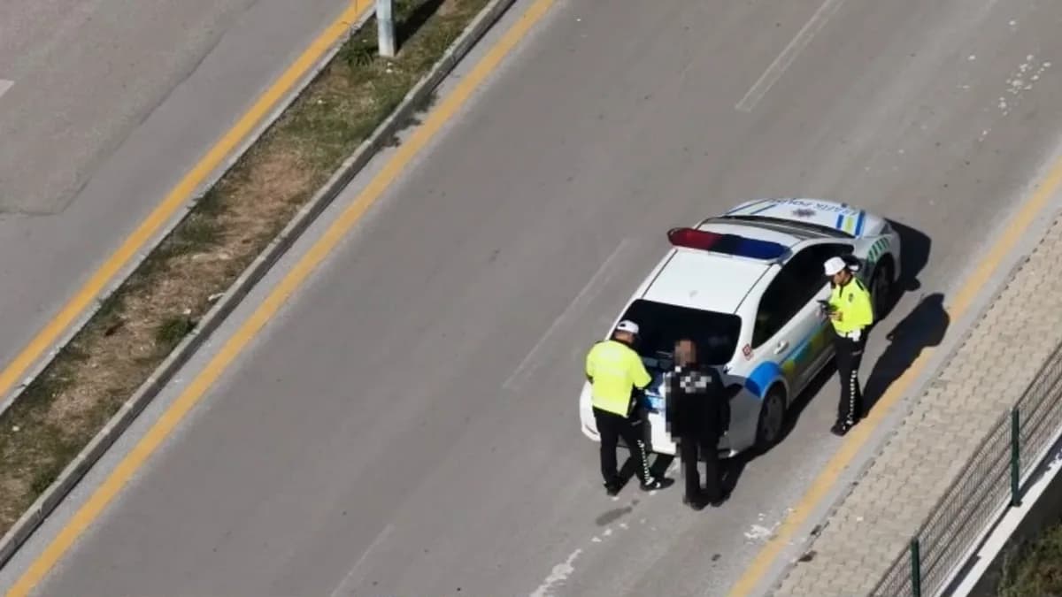 DRONDAN KAÇIŞ YOK! EHLİYETSİZ SÜRÜCÜNÜN ZEKİCE SANILAN PLANINI GÖKYÜZÜ BOZDU